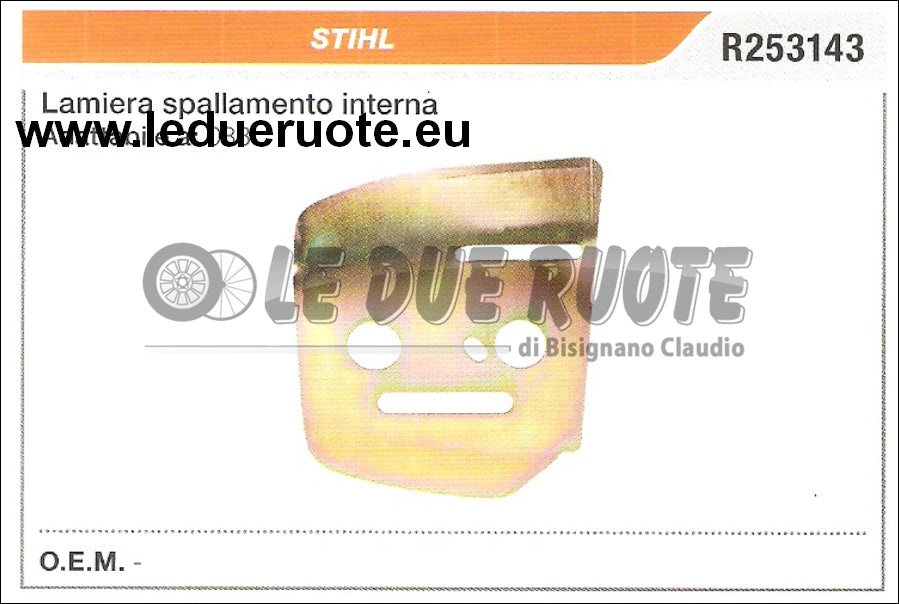 R253143 LAMIERA CATENA INTERNA STIHL 038