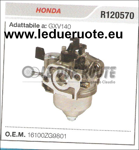16100ZG9801 CARBURATORE A VASCHETTA HONDA GXV140