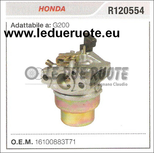 16100883T71 CARBURATORE A VASCHETTA HONDA G200