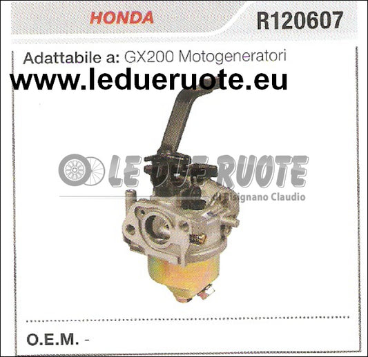 R120607 CARBURATORE A VASCHETTA HONDA GX200 MOTOGENERATORI