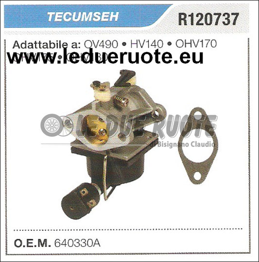 630330A CARBURATORE A VASCHETTA TECUMSEH OV490 HV140 OHV170 CHV175 OHV180