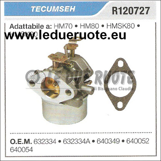 640054 CARBURATORE A VASCHETTA TECUMSEH HM70 HM80 HMSK80 HMSK90