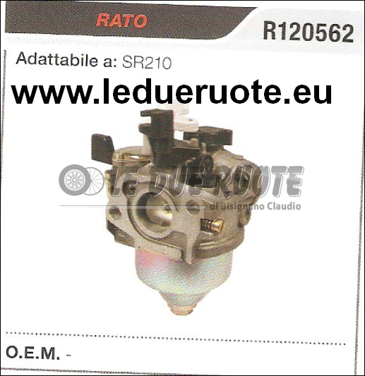 R120562 CARBURATORE A VASCHETTA RATO SR210