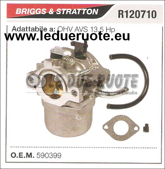590399 CARBURATORE A VASCHETTA BRIGGS & STRATTON OHV AVS 13,5 Hp