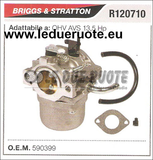 590399 CARBURATORE A VASCHETTA BRIGGS & STRATTON OHV AVS 13,5 Hp