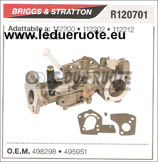 495951 CARBURATORE A VASCHETTA BRIGGS & STRATTON 112231 112232 112200