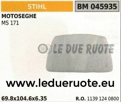 11391240800 FILTRO ARIA elemento filtrante MOTOSEGA STIHL MS 171 69.8x104.6x6.35