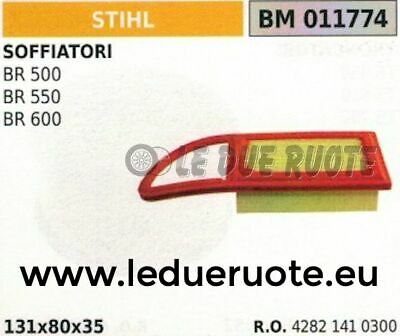 42821410300 FILTRO ARIA COMPLETO SOFFIATORE STIHL BR 500 550 600 131x80x35