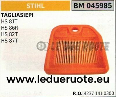 42371410300 FILTRO ARIA TAGLIASIEPI TOSASIEPE STIHL HS 81T 86R 82T 87T