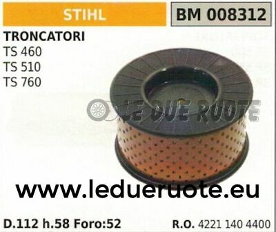 42211404400 FILTRO ARIA TRONCATRICE troncatore STIHL TS 460 510 760 112x58x52