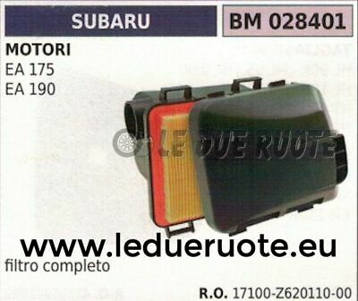 17100Z62011000 FILTRO ARIA COMPLETO MOTORE SUBAR EA 175 190