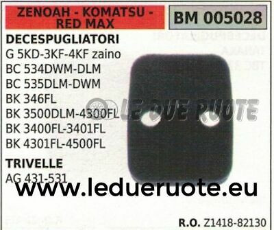 Z141882130 SPUGNA FILTRO ARIA DECESPUGLIATORE ZENOAH KOMATSU REDMAX G5KD G3KF