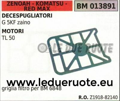 RETE GRIGLIA RETINA FILTRO ARIA MOTORE ZENOAH KOMATSU RED MAX TL50