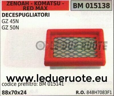 848H7083F1 FILTRO ARIA DECESPUGLIATORE ZENOAH KOMATSU RED MAX GZ 45N 50N 88x70
