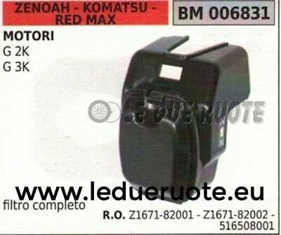 Z167182001  FILTRO ARIA COMPLETO MOTORE ZENOAH KOMATSU RED MAX G2K G3K