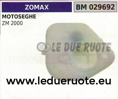 FILTRO ARIA COMPLETO elemento filtrante MOTOSEGA ZOMAX ZM 2000