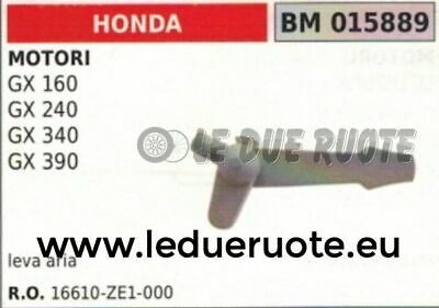 16610ZE1000 LEVA levetta FILTRO ARIA MOTORE HONDA GX 160 240 340 390
