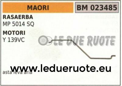 ASTA leva levetta FILTRO ARIA RASAERBA MAORI MP 5014SQ MOTORE Y 139VC
