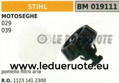 11231412300 POMELLO MANOPOLA CHIUSURA FILTRO ARIA MOTOSEGA STIHL 029 039
