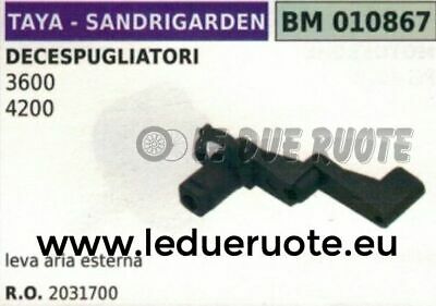 2031700 LEVA LEVETTA ESTERNA FILTRO ARIA DECESPUGLIATORE TAYA SANDRIGARDEN 3600