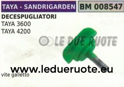 VITE GALLETTO COPERCHIO CHIUSURA FILTRO ARIA DECESPUGLIATORE TAYA 4200 3600