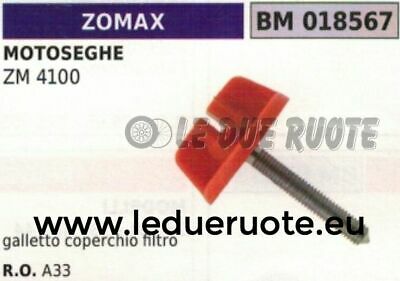 GALLETTO MANOPOLA VITE COPERCHIO FILTRO ARIA MOTOSEGA ZOMAX ZM 4100