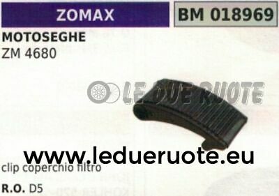CLIP COPERCHIO CASSA SCATOLA FILTRO ARIA MOTOSEGA ZOMAX ZM 4680