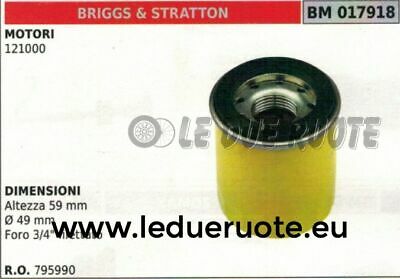 795990 FILTRO OLIO MOTORE BRIGGS & STRATTON 121000 59x49 3/4"