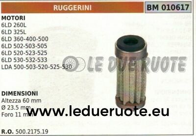 500217519 FILTRO OLIO MOTORE RUGGERINI LDA 500 503 520 525 530 60x23.5