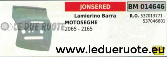 537013771 5370466601 LAMIERINO BARRA MOTOSEGA JONSERED 2065 2165