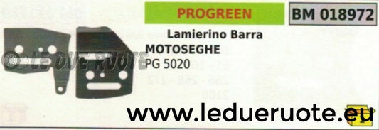 COPPIA KIT 2 X LAMIERINO BARRA MOTOSEGA PROGREEN PG 5020