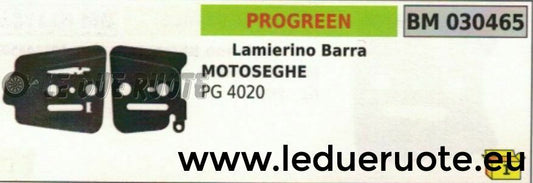 COPPIA KIT 2 X LAMIERINO BARRA MOTOSEGA PROGREEN PG 4020