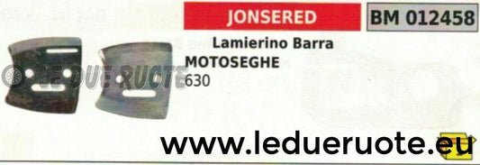 COPPIA KIT 2 LAMIERINO BARRA MOTOSEGA JONSERED 630