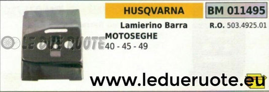 503492501 LAMIERINO BARRA MOTOSEGA HUSQVARNA 40 45 49