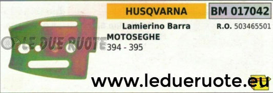 503465501 LAMIERINO BARRA MOTOSEGA HUSQVARNA 394 395