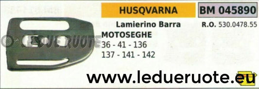 530048755 LAMIERINO BARRA MOTOSEGA HUSQVARNA 36 41 136 137 141 142