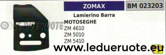 LAMIERINO BARRA MOTOSEGA ZOMAX ZM 4610 5010 5410