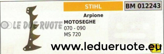 ARPIONE ROSTRO MOTOSEGA STIHL 070 090 MS 720