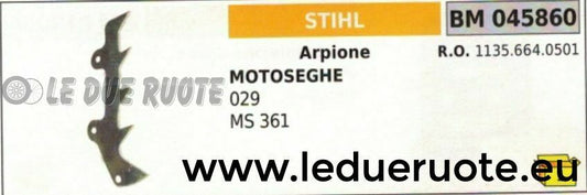 11356640501 ARPIONE ROSTRO MOTOSEGA STIHL 029 MS 361