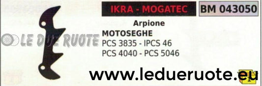 ARPIONE ROSTRO MOTOSEGA ELETTRICA ELETTROSEGA IKRA MOGATEC PCS 3835 5046 IPCS 46