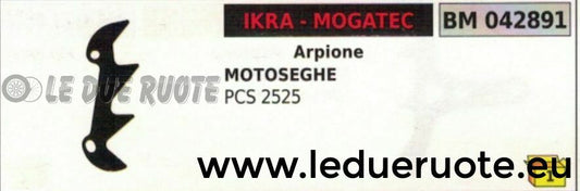 ARPIONE LAMIERINO ROSTRO MOTOSEGA ELETTRICA ELETTROSEGA IKRA MOGATEC PCS 2525