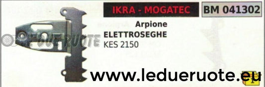 ARPIONE LAMIERINO ROSTRO MOTOSEGA ELETTRICA ELETTROSEGA IKRA MOGATEC KES 2150