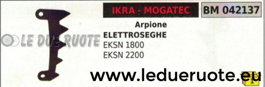 ARPIONE ROSTRO MOTOSEGA ELETTRICA ELETTROSEGA IJRA MOGATEC EKSN 1800 2200