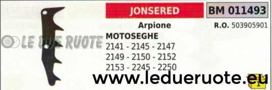 503905901 ARPIONE ROSTRO MOTOSEGA JONSERED 2141 2145 2147 2149 2150 2152 2153