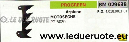 4018001101 ARPIONE ROSTRO MOTOSEGA PROGREEN PG 6020 60cc