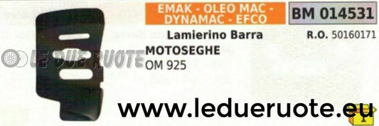 5016171 LAMIERINO BARRA MOTOSEGA EMAK EFCO OLEOMAC 925