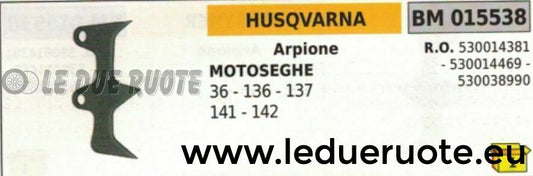 530014381 530014469 ARPIONE ROSTRO MOTOSEGA HUSQVARNA 36 136 137 141 142