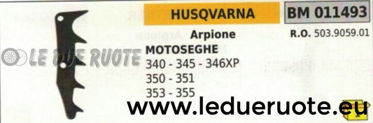 503905901 ARPIONE ROSTRO MOTOSEGA HUSQVARNA 340 345 346XP 350 351 353 355