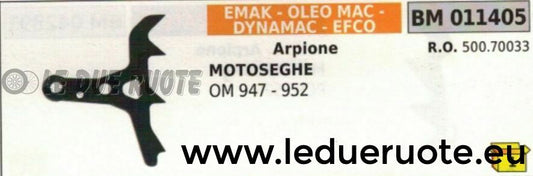 50070033 ARPIONE ROSTRO MOTOSEGA EMAK OLEOMAC 947 952 DYNAMAC EFCO