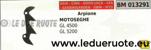 ARPIONE ROSTRO MOTOSEGA ASIA CINA IMPORTAZIONE SANDRIGARDEN LEA MTD GL 4500 5200